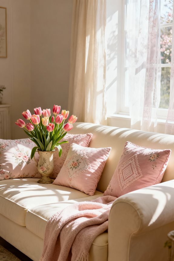 no sew spring pastel pillows