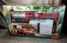 North Pole Express Christmas 22 Piece Train Set EZTEC EUC Battery Operated Works