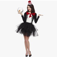 NWT Spirit Adult Small 4-6 Dr Seuss Character Tutu Dress Costume Hat Party New