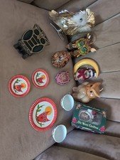 Owl home decor figurines lot vintage 13