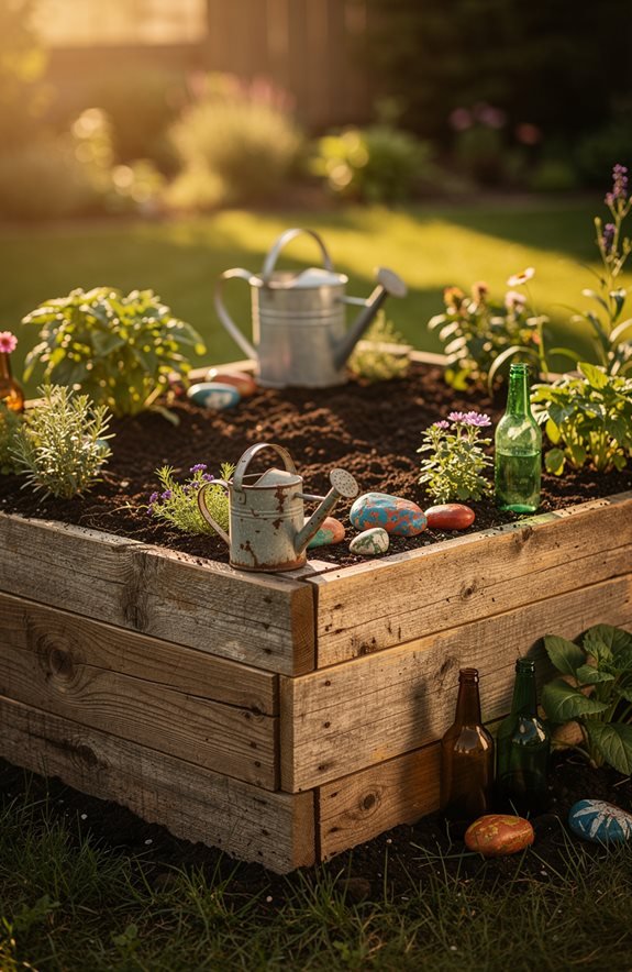 pallet wood vegetable garden