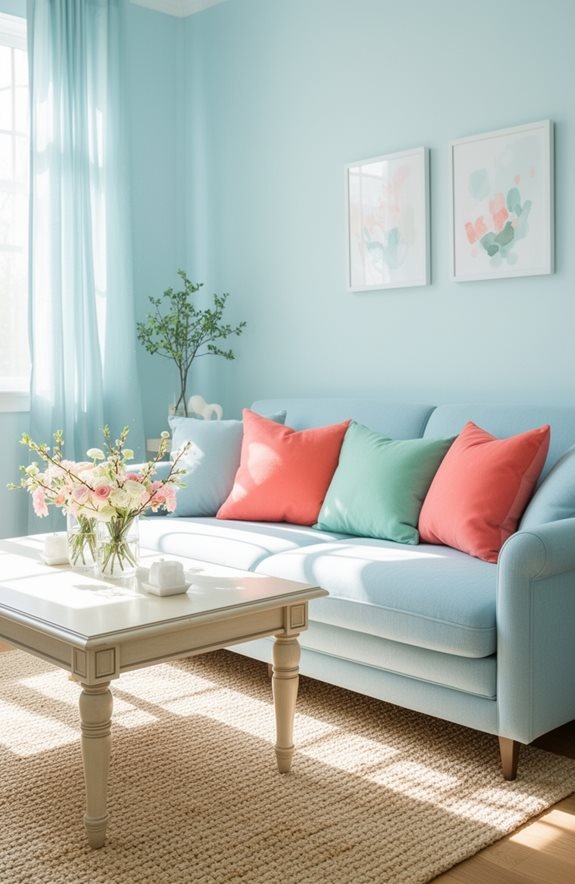 pastel blue color combinations