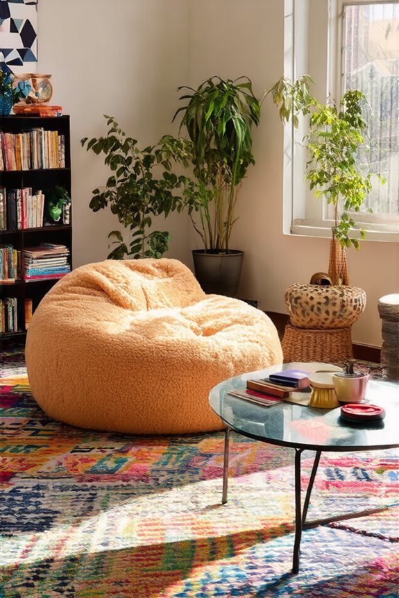 playful rugs define spaces