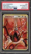 Pokemon Charizard Fire Energy Call of Legends Holo Moduwa Auto 10 PSA AUTHENTIC