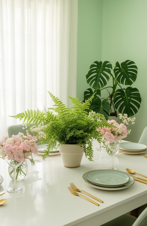 potted plants and flowers