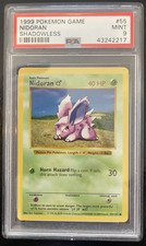 PSA 9 Shadowless Nidoran Pokemon Base Set