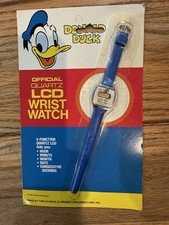RARE Vintage Bradley Time Donald Duck LCD Display Watch Brand New