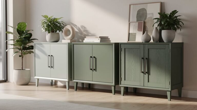 sage green sideboards elevate rooms