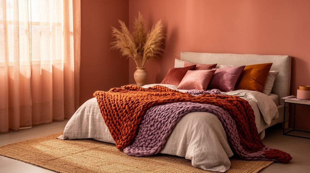 seasonal earthy pink decor adjustments