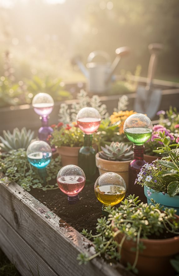 self watering plant globe device