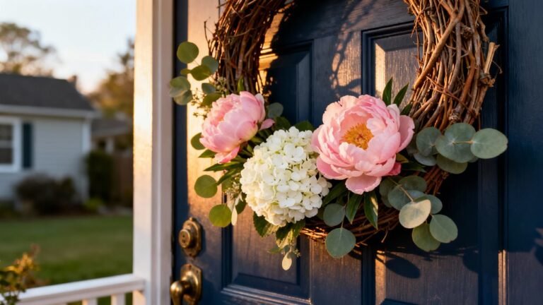 spring door wreaths selection
