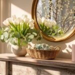 spring mantel decor inspiration