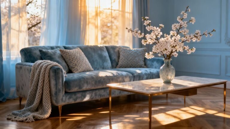 spring pastel blue decor