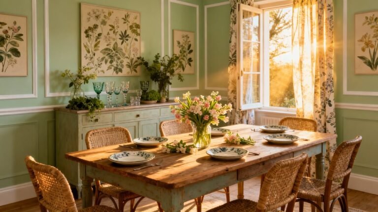 spring pastel green decor