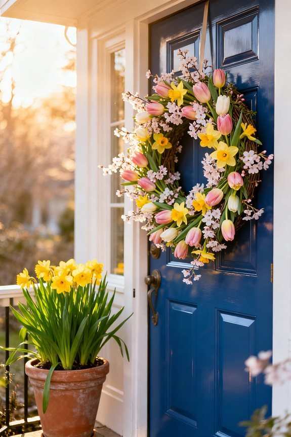 spring wreaths and florals