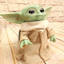 Star Wars Kids Mandalorian The Child Talking Baby Yoda 8” Toy Figure Green/Beige
