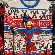 "Stupid Sexy Flanders" Simpson Funny Cartoon Ugly Christmas Sweatshirt S-6XL