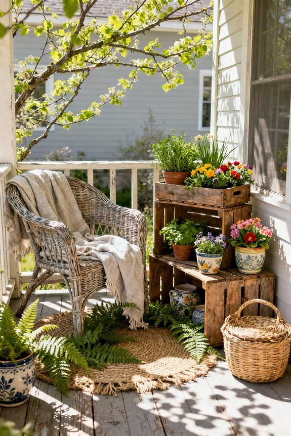 textured natural botanical layering