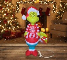 The Grinch Blow Mold LED Light Up Table Top Christmas Holiday Gemmy