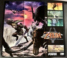 The Legend of Zelda Twilight Princess Very Rare Poster 66x58cm Wii, Wii U