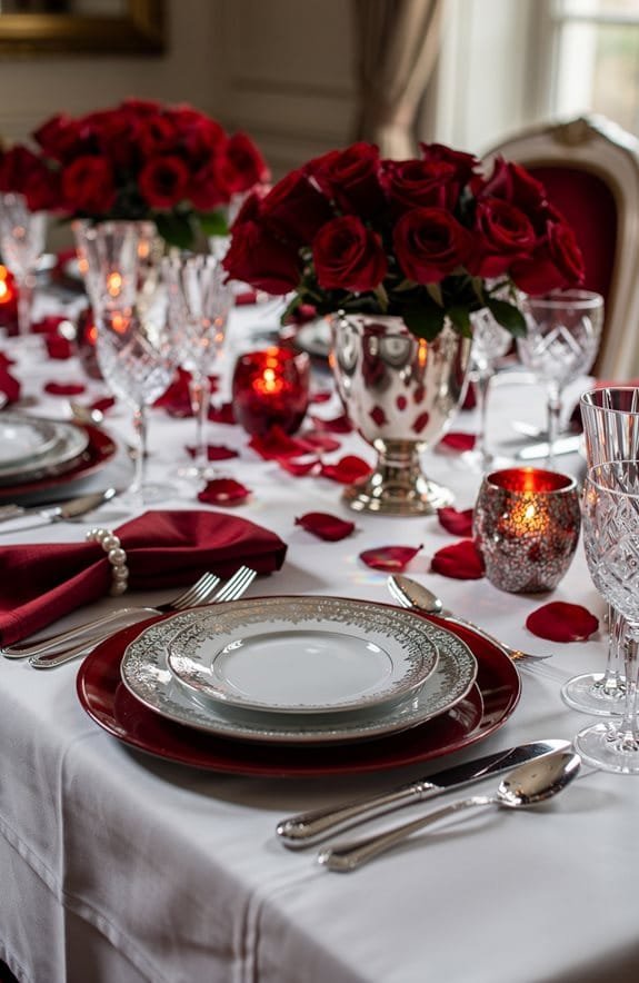 timeless red and white elegance