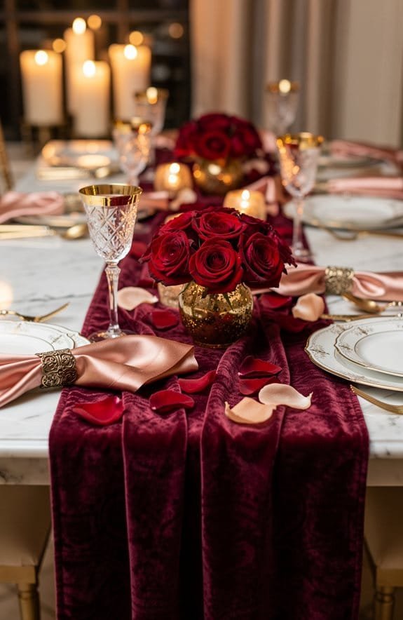 velvet elegance with gold