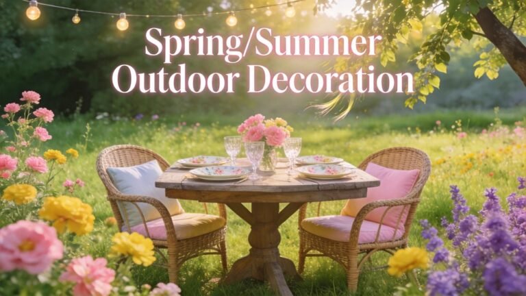 vibrant outdoor seasonal decor