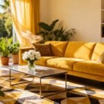 vibrant yellow spring decor