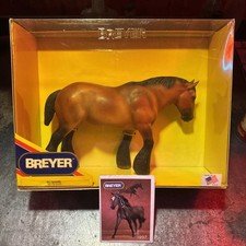 Vintage 1997 Breyer No. 739 Shire Horse In Original Box With Catalog USA Made