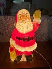 Vintage Blow Mold Santa with Bag Of Toys Vintage 13"