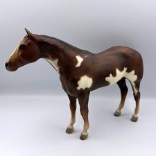 Vintage Breyer White Speckle Paint Brown Chestnut Horse Figure