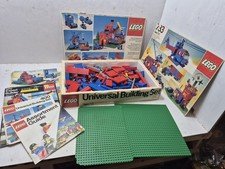 Vintage Lego Lot Universal Building Set Incomplete w/Original Box 1970s 1980s