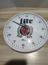 Vintage Miller Light White Clock Beer clock