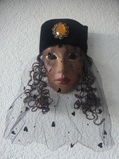 Vintage Porcelain/Ceramic Wall Mask Signed, Very Rare.