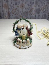 Vintage Snowman Family Lamp Christmas Terry’s Village 6”