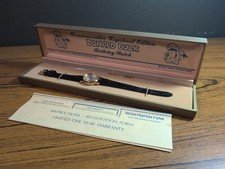 Vtg Donald Duck Birthday Watch, Commemorative Edition Watch Bradley Disney
