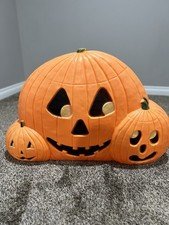 VTG LARGE 1995 Union Products 3 Pumpkin Blow Mold Featherstone WORKS Halloween