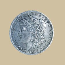 1899 S Morgan Silver Dollar Cleaned Coin