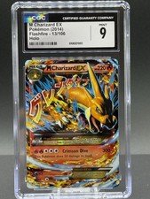 2014 Pokemon XY Flashfire M Charizard EX 13/106 CGC 9