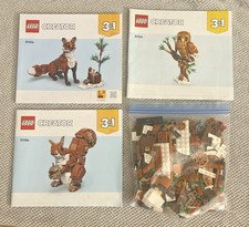 31154 LEGO Creator 3 in 1 Forest Animals Red Fox Manuals + Left Over Parts, 2024
