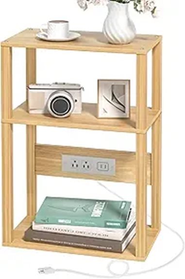 bamboo side table charger