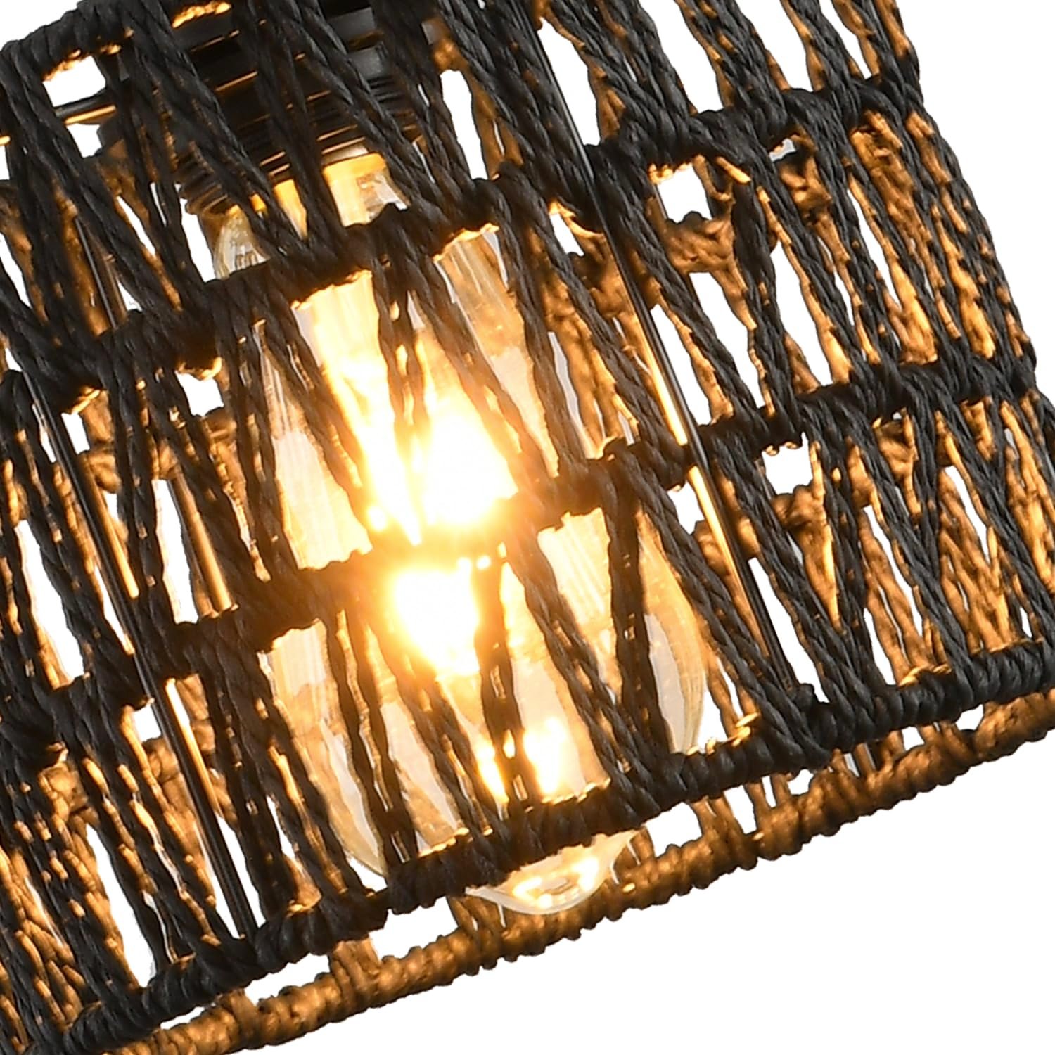 Boho Woven Pendant Light Chandelier