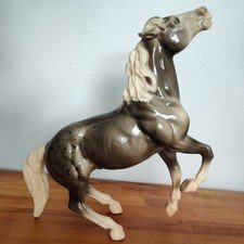 Breyer Vintage Glossy Semi Rearing Mustang Stallion Smokey Grey Appaloosa