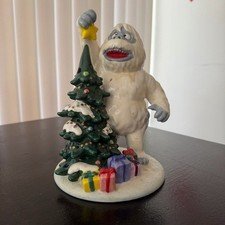 Bumble Abominable Snowman Christmas Ceramic Rudolph Figurine Figure Lighted