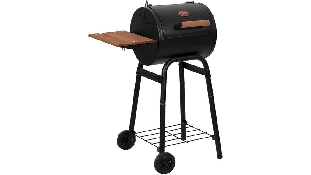 charcoal grill and smoker