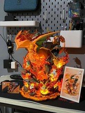 Charizard Fire Series Animation Figure Ornament Gift Purple PVC in Stock New 1PC