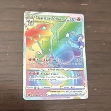 Charizard VSTAR Rainbow Secret Rare Holo 174/172 SWSH09 Pokémon TCG