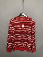 CHRISTMAS Jumper - Size Medium - Red - New With Tags - Men’s