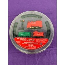 Coco Cola Christmas battery operated Train Set