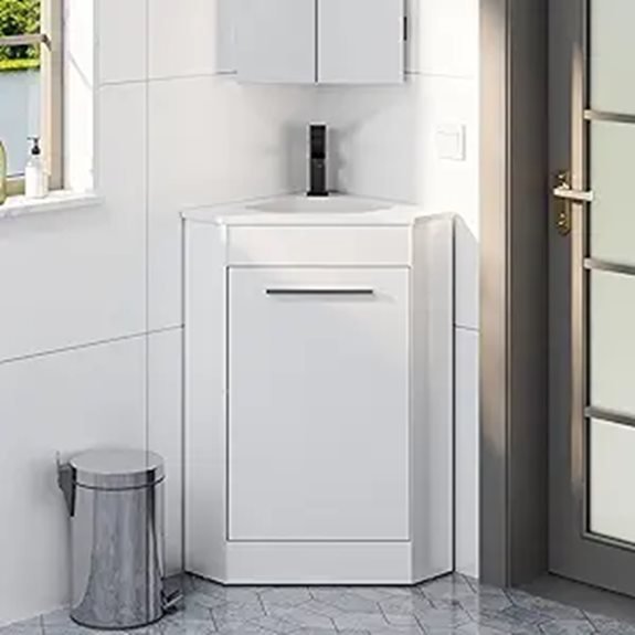 eclife 26 Corner Bathroom Vanity Sink Combo